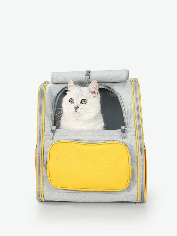 Cat carrier Backpack for cats and dogs Pet travel Foldable Soft pad | Purrpy