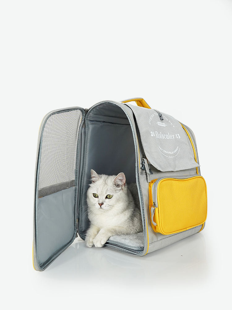 Cat carrier Backpack for cats and dogs Pet travel Foldable Soft pad | Purrpy